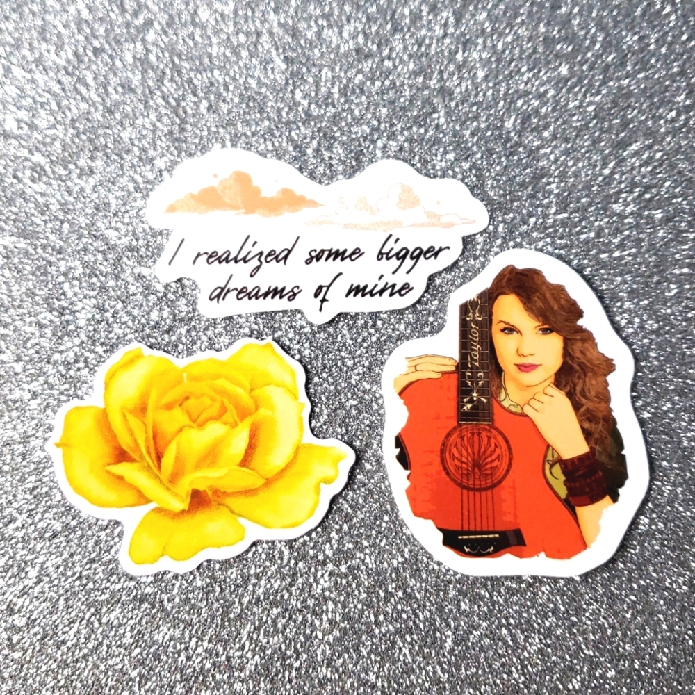 10/$10 Taylor Swift FEARLESS Waterproof Sticker GUITAR